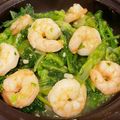 MizuhoBank's cooksnap of when they made 春＊菜の花と海老のﾆﾝﾆｸゆず胡椒炒め.