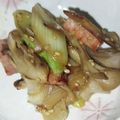 ちゃちゅ2's cooksnap of when they made 副菜に♪長ねぎと舞茸のバターポン酢炒め♪.