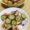 わかポン☆'s cooksnap of when they made たこときゅうりのキムチ和え.