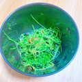 プー♡'s cooksnap of when they made レンジで簡単！豆苗とワカメのおかか和え.