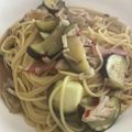 mame_cook4's cooksnap of when they made なすと舞茸の和風パスタ.