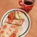りこはるまこママ's cooksnap of when they made 朝食に☆トマトチーズトースト.