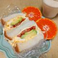 うたかた。's cooksnap of when they made アボカドとトマトとゆで玉子のサンドイッチ.