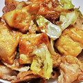 ちぇりぃ2014's cooksnap of when they made 豆腐と豚こまの青のり塩炒め.