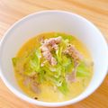プー♡'s cooksnap of when they made ＊材料2つ＊豚こまとキャベツのクリーム煮.