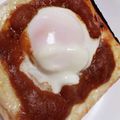 kumi⭐'s cooksnap of when they made 簡単☆焼きカレー卵トースト.