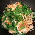 かずくん☆'s cooksnap of when they made 鶏むね肉の白菜キムチ炒め♪簡単にらモヤシ.