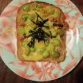 inLondon's cooksnap of when they made 和風枝豆チーズトースト.