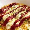 お塩と砂糖's cooksnap of when they made レンジで簡単！とろけるカレーオムライス.