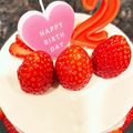 天丼さん's cooksnap of when they made ■卵不使用■2歳のがっつり誕生日ケーキ♪.