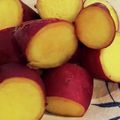 yutoka's cooksnap of when they made 子どもが自分で作れる「炊飯器de蒸し芋」.