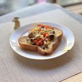 キンプリ's cooksnap of when they made “しめじMixベジチーズバタートースト”.
