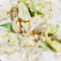 まみんどる's cooksnap of when they made ウェイパーで♡ふわふわ牛乳味噌うどん.
