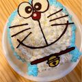yukakcrqk's cooksnap of when they made ドラえもん 立体ケーキ☆.