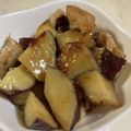 papikun's cooksnap of when they made サツマイモと鶏もも肉の甘辛炒め.