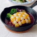 クック3539PY☆'s cooksnap of when they made お弁当にも＊チーズ編みハンバーグ＊.
