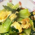 りこりゃんママ's cooksnap of when they made チンゲン菜の卵炒め.