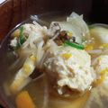気まぐれ♡雨おんな's cooksnap of when they made レンジで時短♡大根と鶏つくねの旨味鍋.