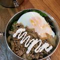 Ruriluru's cooksnap of when they made 【ズボラ】2分で完成☆目玉焼きサラダ丼.