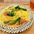 つきさ's cooksnap of when they made 簡単に！菜の花と生ハムのスパゲッティ.
