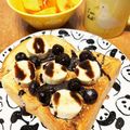 みなとのまんま's cooksnap of when they made ダブルチョコクリームのバナナトースト✨.