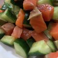 MULA's cooksnap of when they made サーモンときゅうりの和え物.