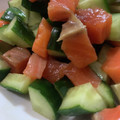 MULA's cooksnap of when they made サーモンときゅうりの和え物.