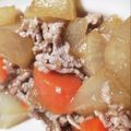 risumiu's cooksnap of when they made 大根と人参のそぼろ煮.