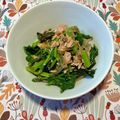 ブランディ's cooksnap of when they made 菜の花とツナのわかめあえ♪.