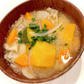 悠LOVE航's cooksnap of when they made かぼちゃが主役のほっこり豚汁.