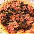 ☆hanamaru's cooksnap of when they made 餃子の皮de激ウマ！きのこのピザ.