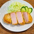 コムギ大好き's cooksnap of when they made 超〜厚切り ！！！ハムカツ.