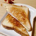 速めのパブロ's cooksnap of when they made フライパンで！ハムとチーズのホットサンド.
