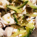 Achans's cooksnap of when they made ささみときゅうりとわかめの中華風ごま和え.