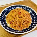 Asato★'s cooksnap of when they made ガーリックトマトパスタ.