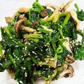 しゅがーぐらいだー's cooksnap of when they made ほうれん草としめじのナムル.