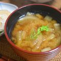 taruママ's cooksnap of when they made 寺のじさまの大根味噌汁～扇に千本、賽ノ目.