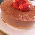 chihhaguuu's cooksnap of when they made 濃厚さっぱり♡簡単チョコレアチーズケーキ.