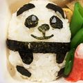 ♪USAGI♪'s cooksnap of when they made 簡単キャラ弁＊運動会や遠足に♪全身パンダ.