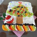 ☆cookヒロ☆'s cooksnap of when they made スコップケーキでクリスマスツリーケーキ.