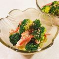 みぽぽ37's cooksnap of when they made ブロッコリー胡麻和え☆カニかま☆正月お節.
