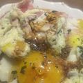 Yokchina's cooksnap of when they made 【 ハムエッグガーリック醤油飯 〗.