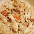 YEONCAT's cooksnap of when they made 簡単リメイク♡コストコチキンの炊込みご飯.