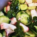 お絹タン's cooksnap of when they made おばあちゃんのたこきゅうりの酢の物.