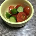みりん調味料's cooksnap of when they made ミニトマトときゅうりだけの簡単サラダ.