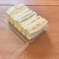 Etsu☆ko's cooksnap of when they made 5枚切り食パンをきれいに半分に切る裏ワザ.