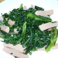 クックJOEさん's cooksnap of when they made 【春菊薫る♪】シャキシャキ春菊の炒め物.