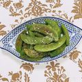 コムギ大好き's cooksnap of when they made 簡単　スナップエンドウのカレー粉チーズ.