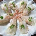 イグアナオ's cooksnap of when they made ライスペーパー簡単本格点心 海老蒸し餃子.