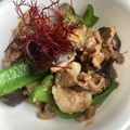 yu228's cooksnap of when they made エバラのおろしのたれで豚バラ茄子炒め.